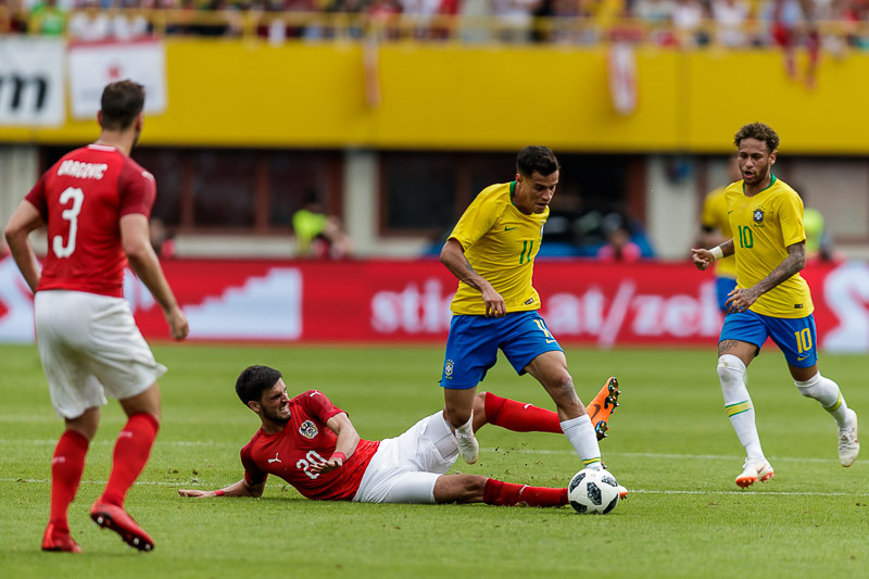 © ORF.at/Dominique Hammer Spielszene vom Länderspiel Österreich - Brasilien