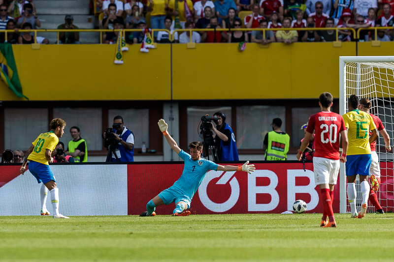 © ORF.at/Dominique Hammer Spielszene vom Länderspiel Österreich - Brasilien