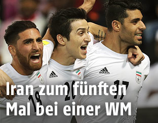 Jubel der Iranischen Spieler
