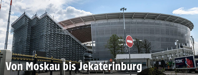 Die Ekaterinburg Arena in Yekaterinburg