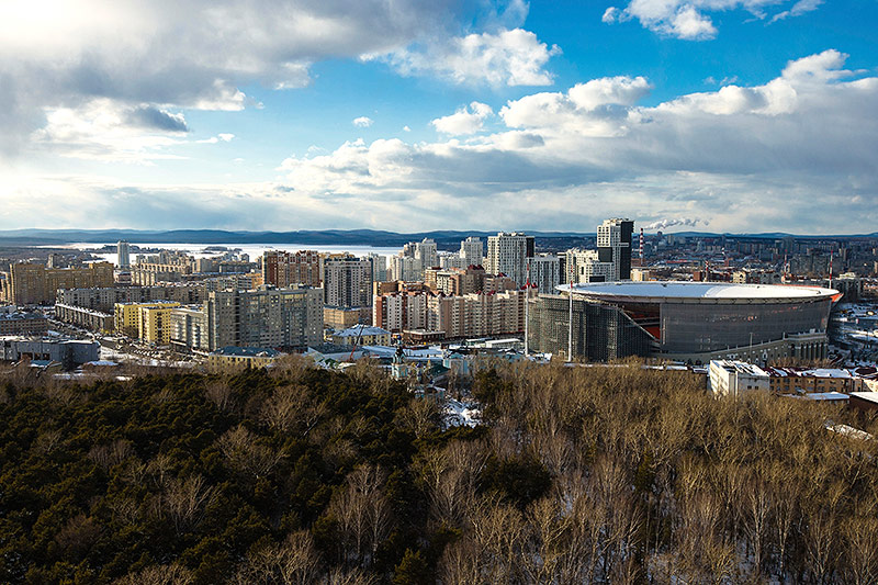 Stadtansicht von Jekaterinburg