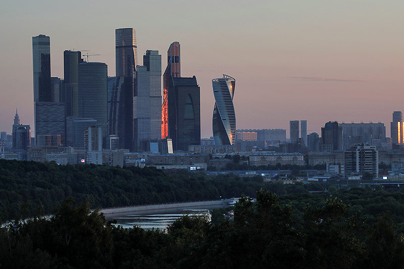 Skyline von Moskau