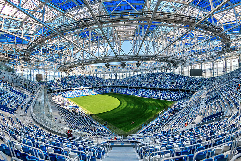 Die Nishny Nowgorod Arena in Nishny Nowgorod