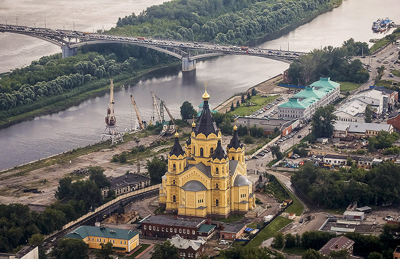 Die Alexander Newsky Kathedrale in Nischni Nowgorod