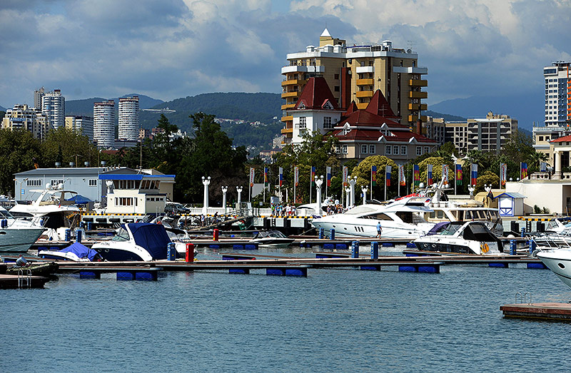 © APA/AFP/Vasily Maximov Der Hafen in Sotchi
