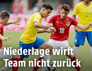 Spielszene Österreich - Brasilien
