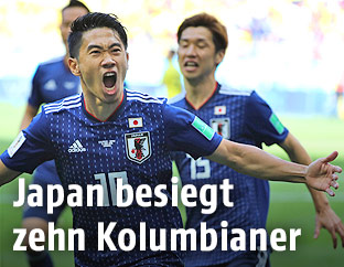 Jubel des Japaners Shinji Kagawa