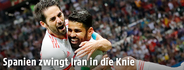 Diego Costa (ESP) und Isco (ESP)