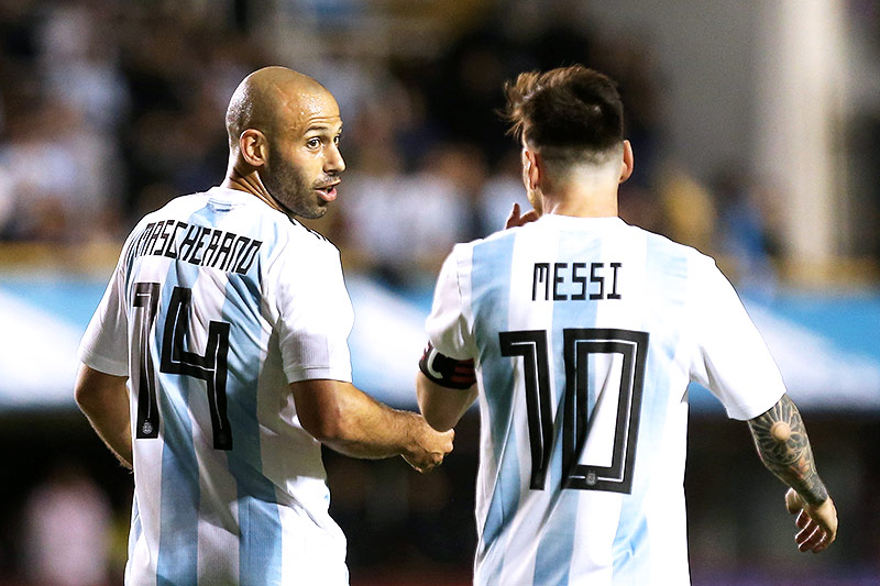© Reuters/Agustin Marcarian Javier Mascherano und Lionel Messi