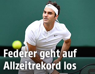 Roger Federer in Wimbledon 2017