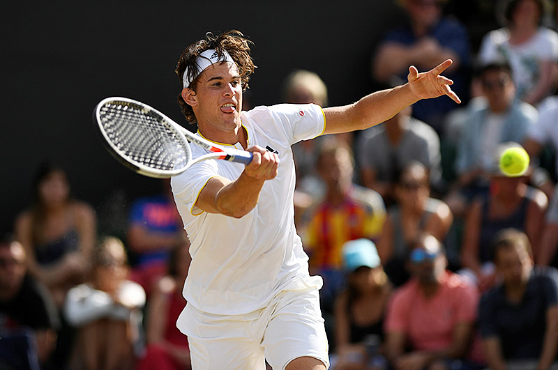 Dominic Thiem in Wimbledon 2017