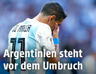 Enttäuschter Angel Di Maria