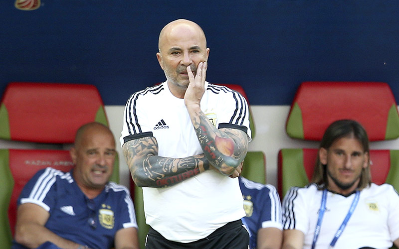 © APA/AFP/Roman Kruchinin Argentiniens Coach Jorge Sampaoli