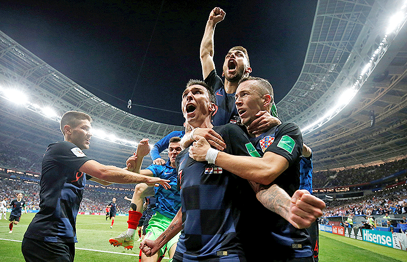 Kroatisches Tream jubelt über Finaleinzug