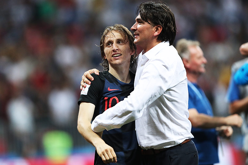 © Reuters/Carl Recine Luka Modric und Zlatko Dalic