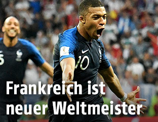 Kylian Mbappe jubelt