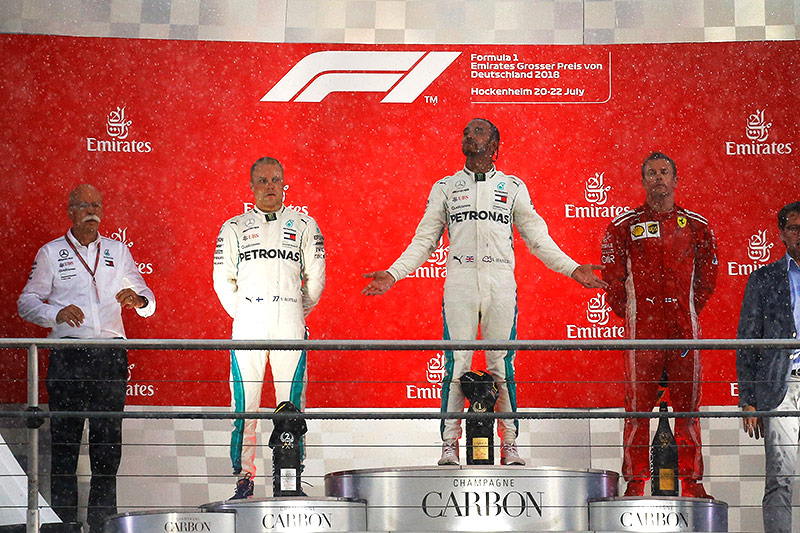 Siegerehrung in der Formel 1