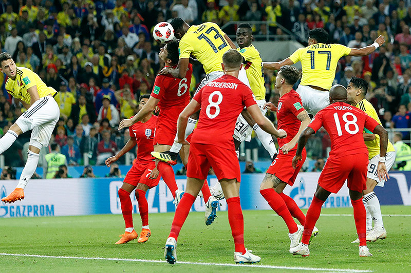 © AP/Alastair Grant Szene aus dem Match Kolumbien gegen England