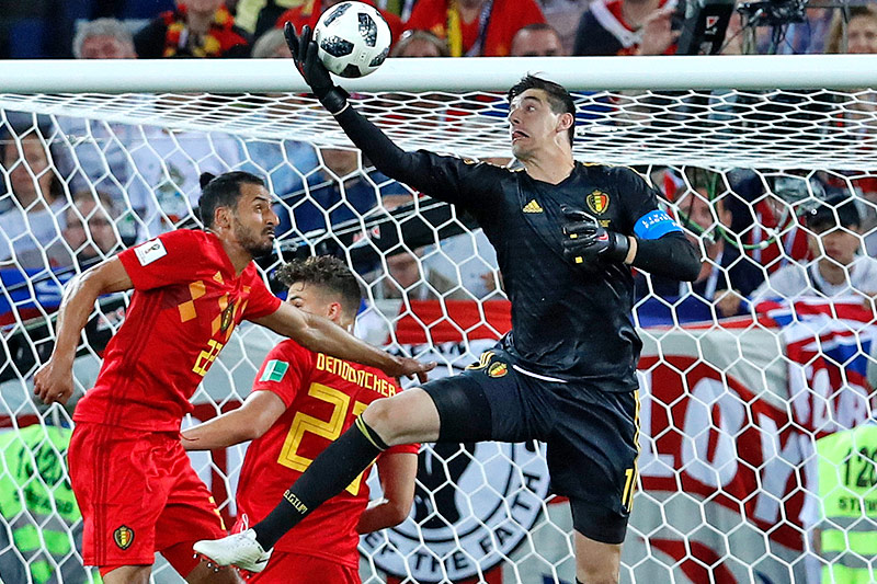 © AP/Hassan Ammar Belgien-Torhüter Thibaut Courtois