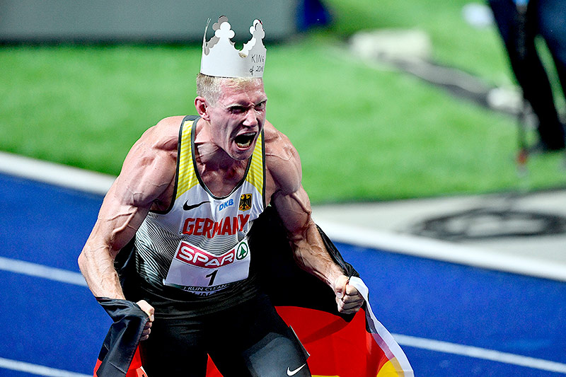 Jubel von Arthur Abele (GER)