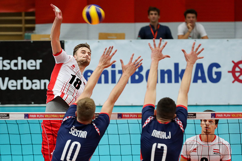 © GEPA/Christian Walgram aul Buchegger (AUT), Bernard Bakonji und Mario Mocic (CRO)