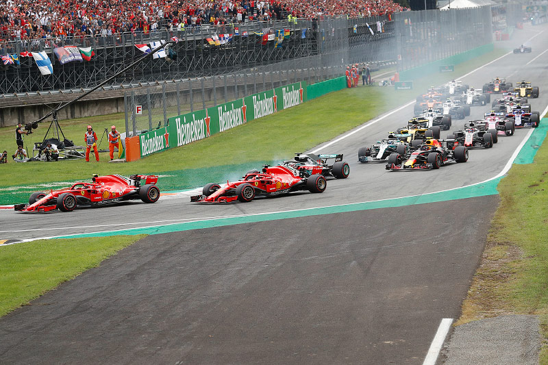 © AP/Antonio Calanni Start des Monza-GP
