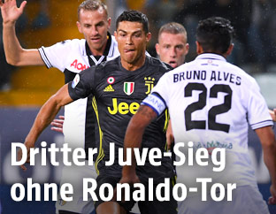 Szene aus dem Match Parma gegen Juventus